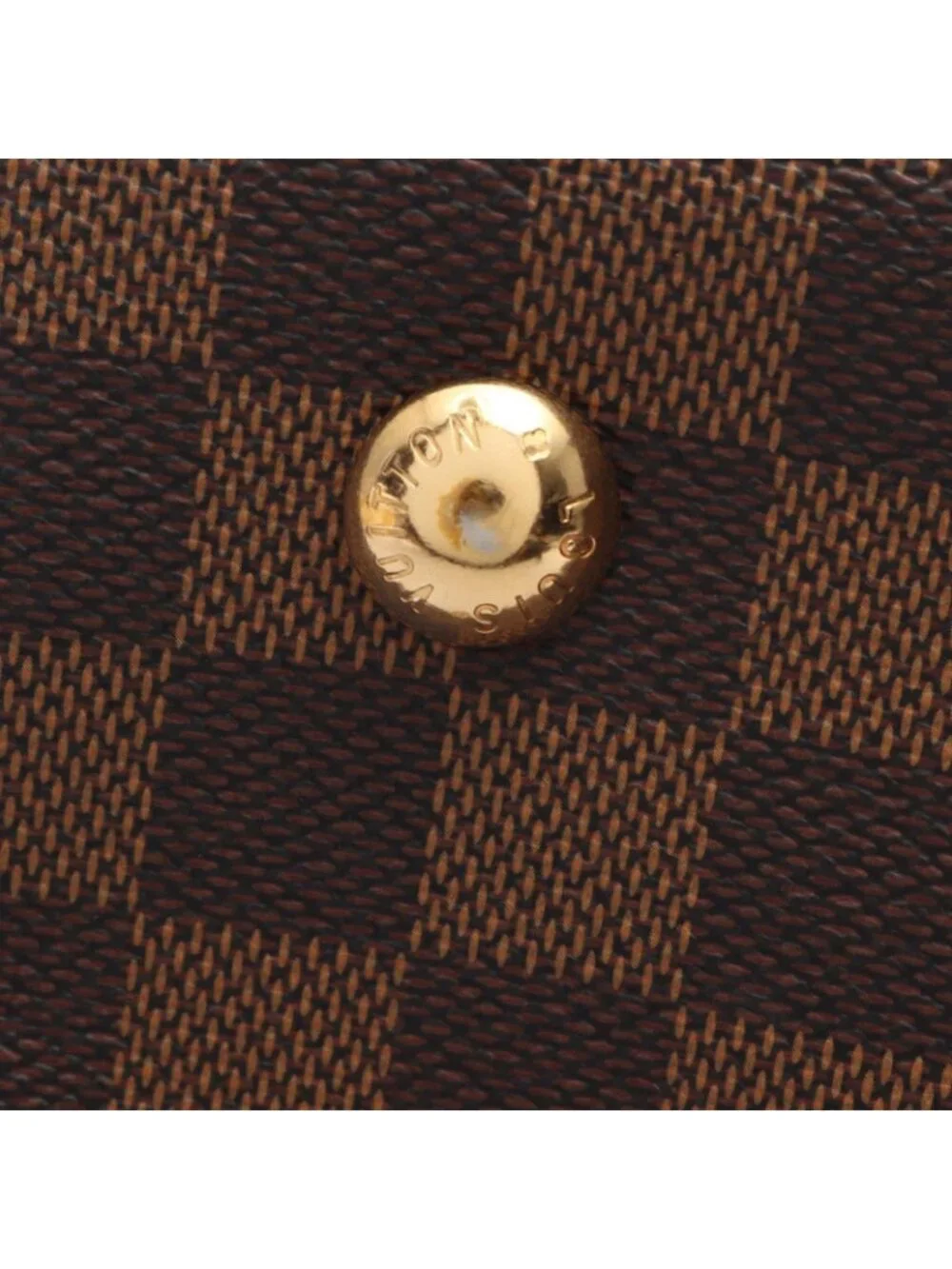 Louis Vuitton Duomo Damier Ebene Canvas Leather Handbag